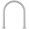 Stainless steel hoop |  48 mm | for casting in concrete | Round hoop | total width 650 mm | To be fixed by plugs
